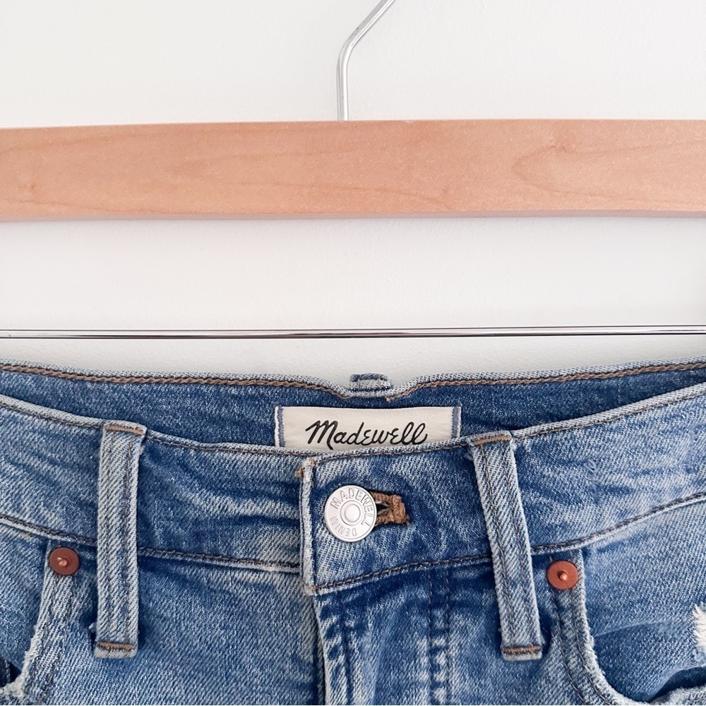 Madewell The Perfect Vintage Jean Distressed Straight Leg Denim Size 26 - Picture 3 of 8